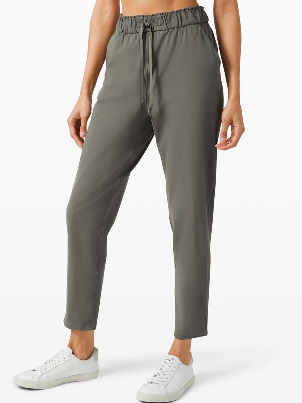 lululemon athletica Keep Moving High Rise Pant in Gray Sage